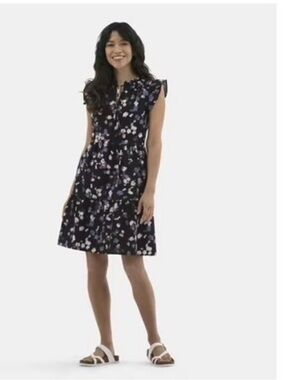 Time and Tru Women's Flutter Sleeve Mini Dress, Size XXL (20)